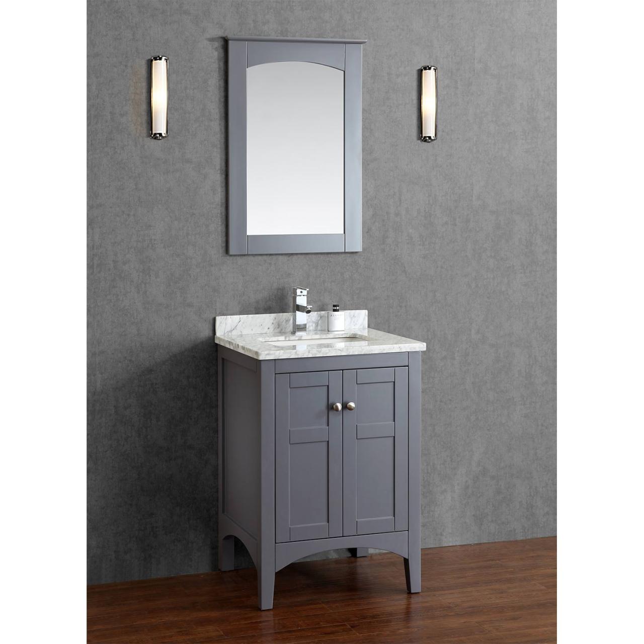 24 inch solid wood bathroom vanity