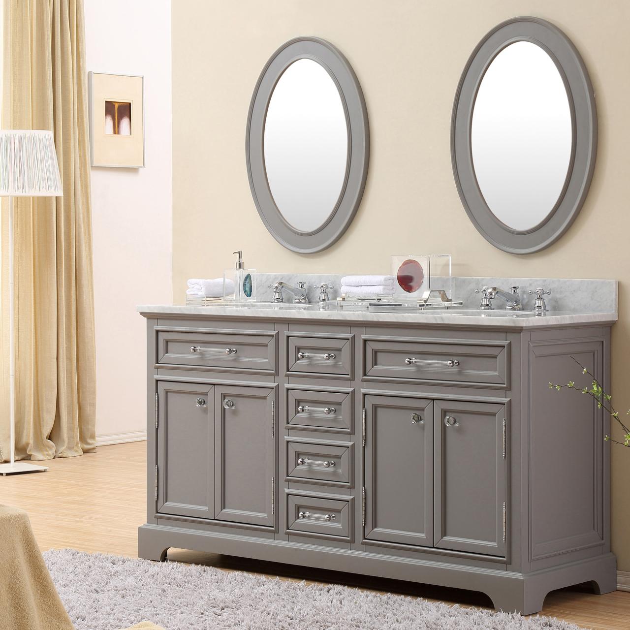 55 inch bathroom vanity