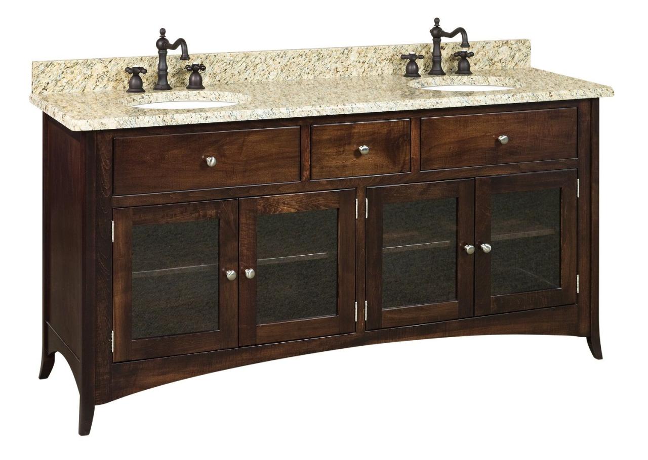 Vanity amish bathroom cabinet sink double cvh morgan made inlays finest handcrafting its dutchcrafters sinks
