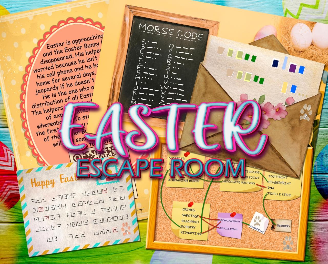 Escape easter room printable